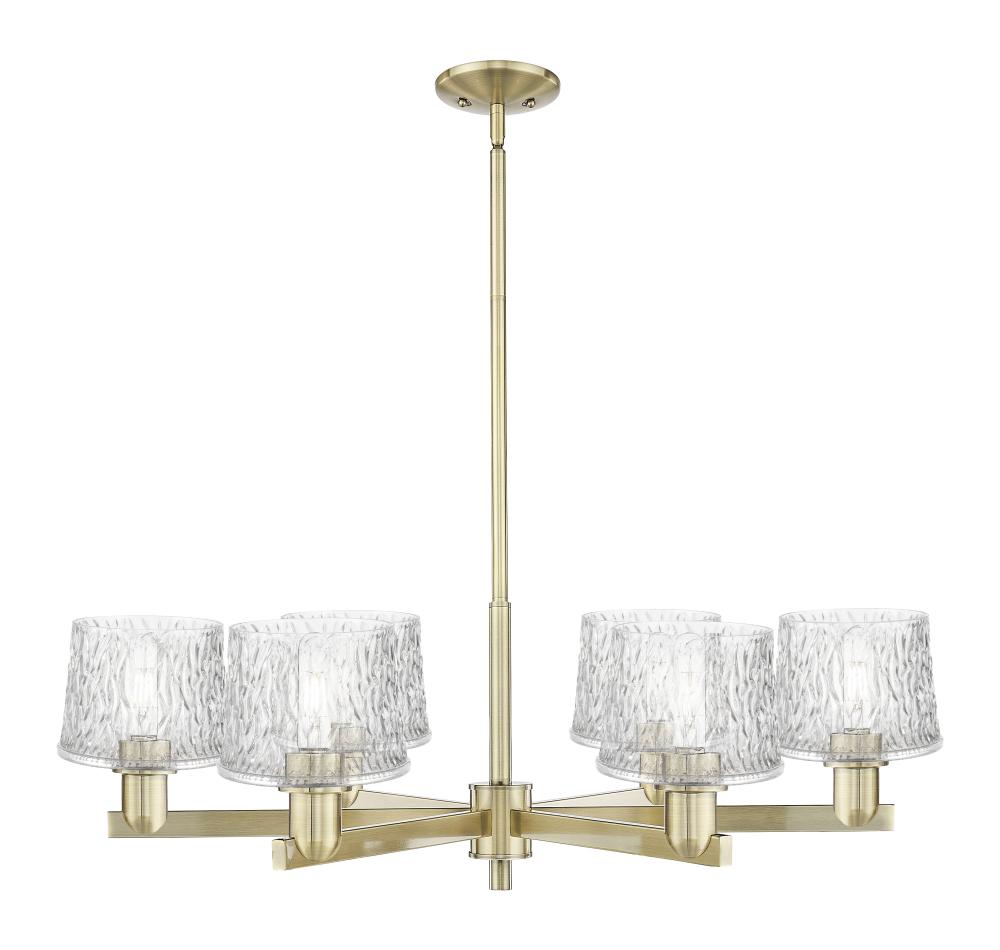 Niagara - 6 Light - 36 inch - Antique Brass - Stem hung - Chandelier
