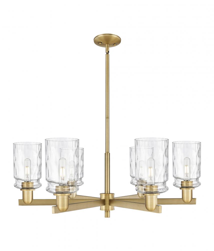 Candor - 6 Light - 35 inch - Satin Nickel - Stem hung - Chandelier