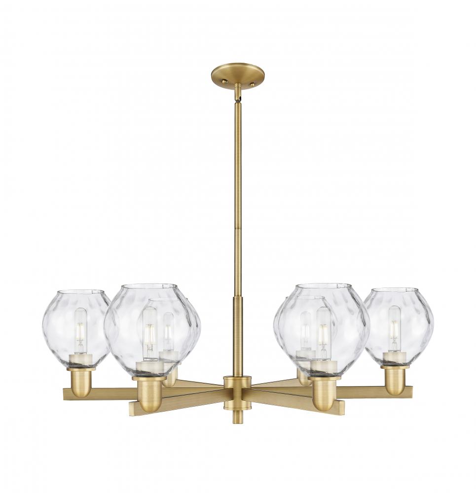 Waverly - 6 Light - 36 inch - Antique Brass - Stem hung - Chandelier