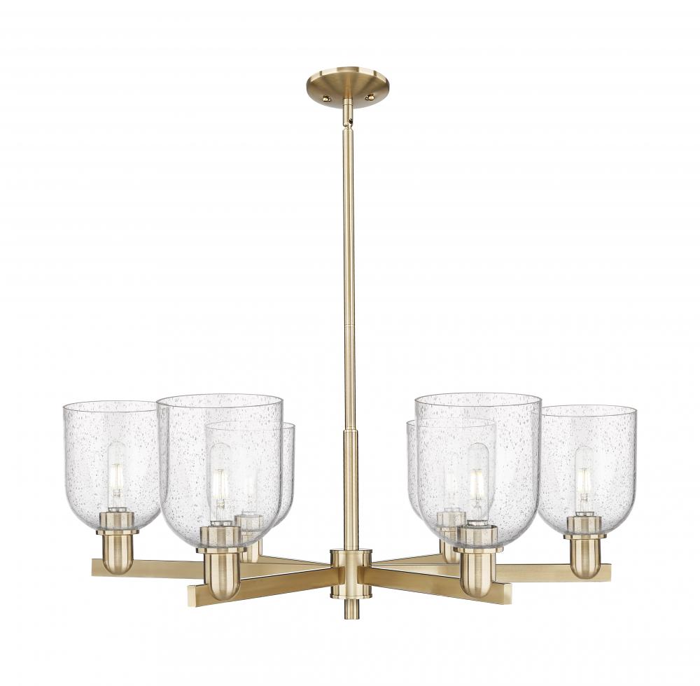 Bella - 6 Light - 35 inch - Champagne Bronze - Stem hung - Chandelier