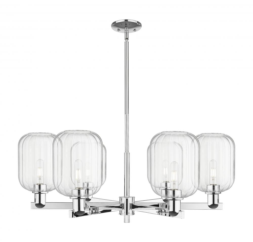 Preston Cylinder - 6 Light - 24 inch - Polished Chrome - Chandelier