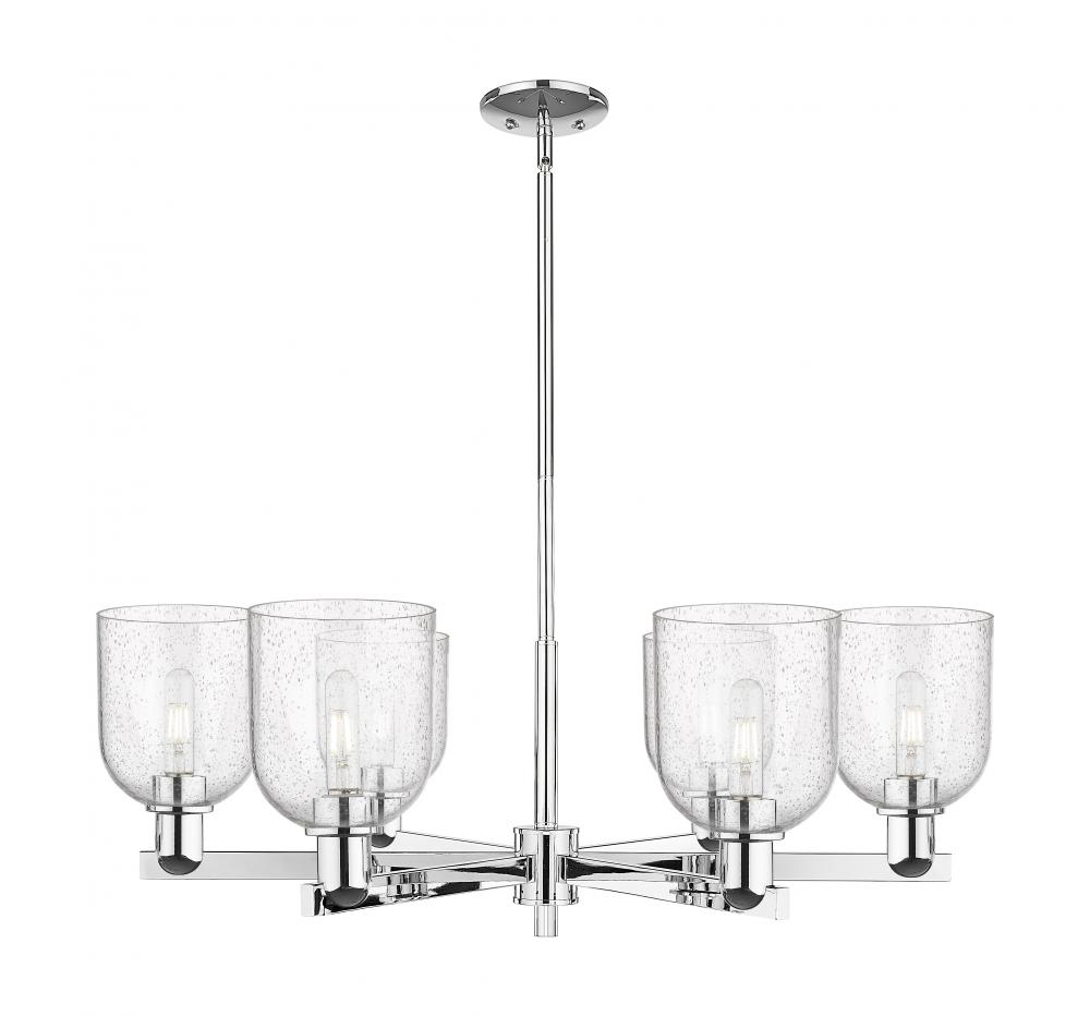 Bella - 6 Light - 35 inch - Polished Chrome - Stem hung - Chandelier