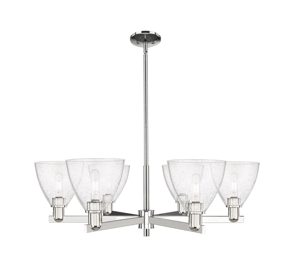 Bristol - 6 Light - 37 inch - Polished Nickel - Stem hung - Chandelier