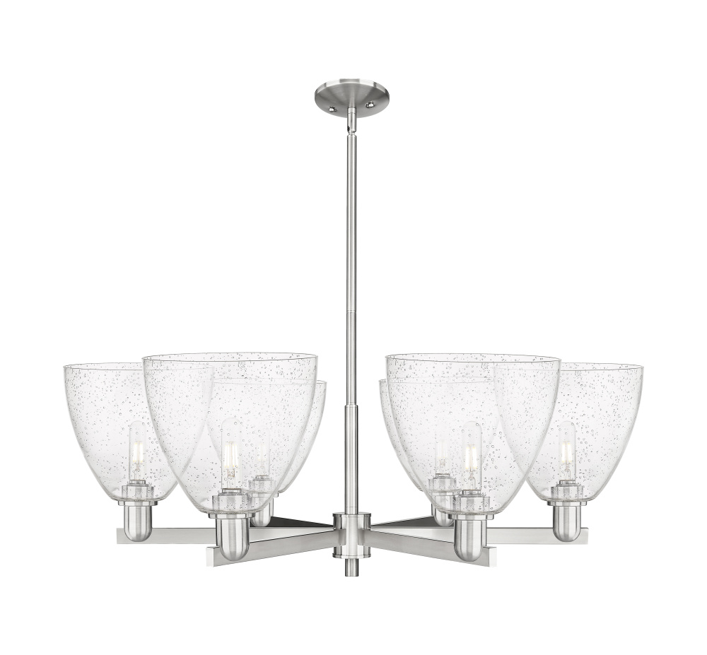 Bristol - 6 Light - 39 inch - Satin Nickel - Stem hung - Chandelier