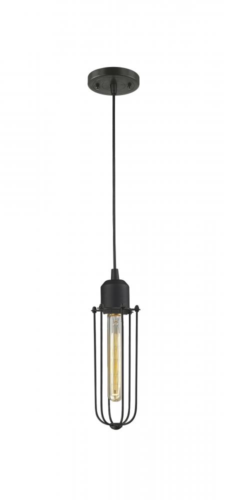 Muselet - 1 Light - 5 inch - Oil Rubbed Bronze - Cord hung - Mini Pendant