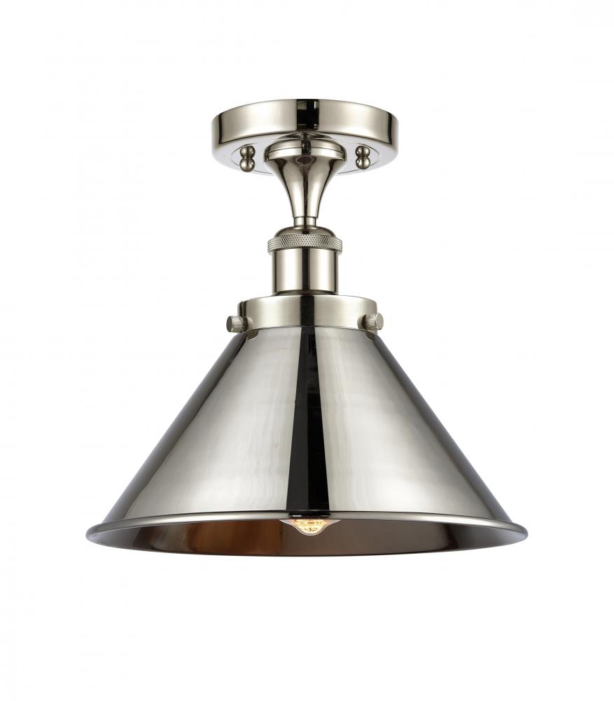 Briarcliff - 1 Light - 10 inch - Antique Brass - Semi-Flush Mount