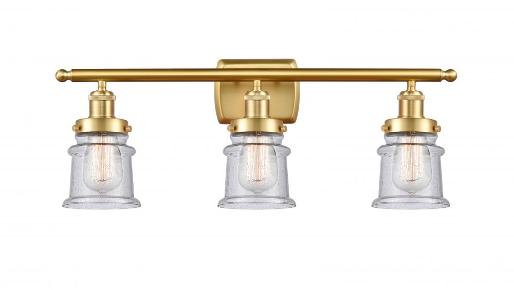 Canton - 3 Light - 26 inch - Satin Gold - Bath Vanity Light