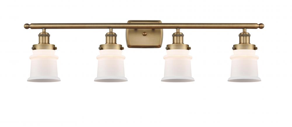 Canton - 4 Light - 36 inch - Brushed Brass - Bath Vanity Light