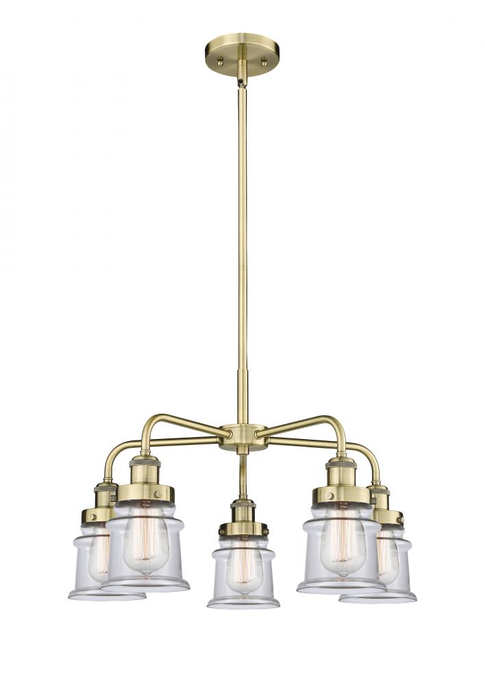 Canton - 5 Light - 24 inch - Antique Brass - Chandelier