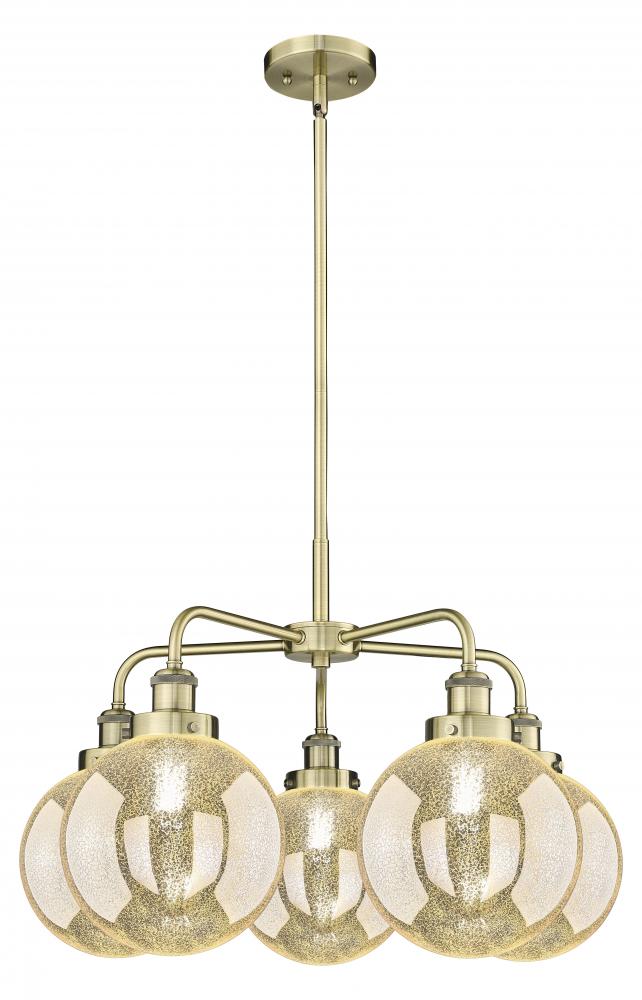 Beacon - 5 Light - 27 inch - Antique Brass - Chandelier