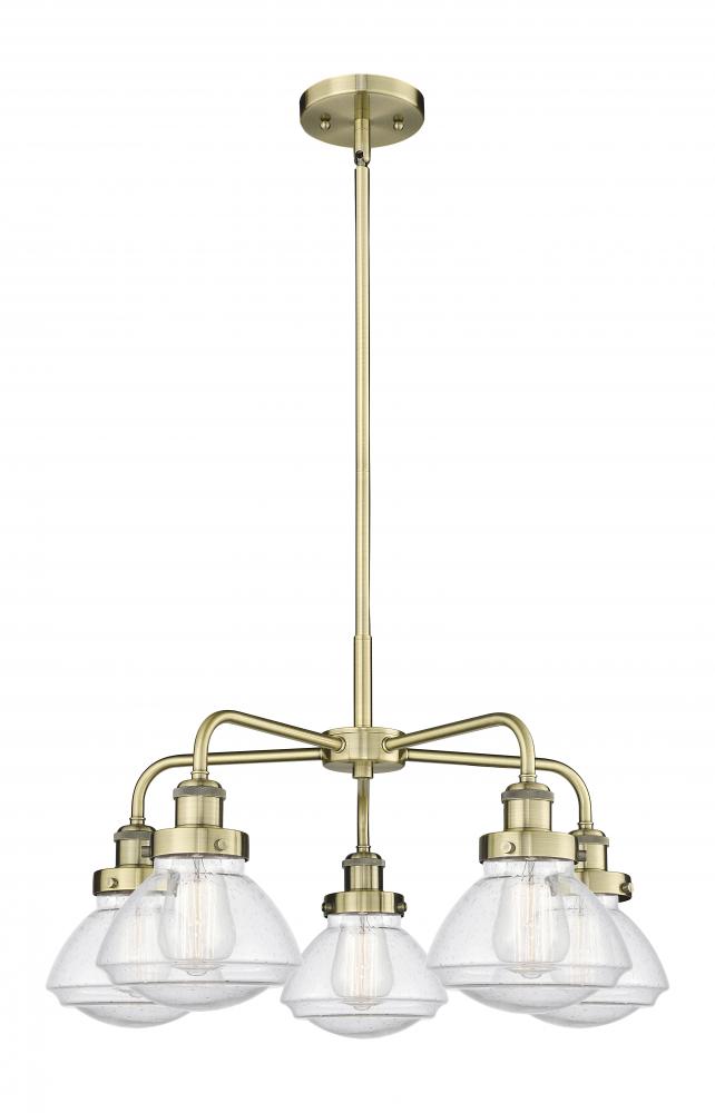 Olean - 5 Light - 25 inch - Antique Brass - Chandelier
