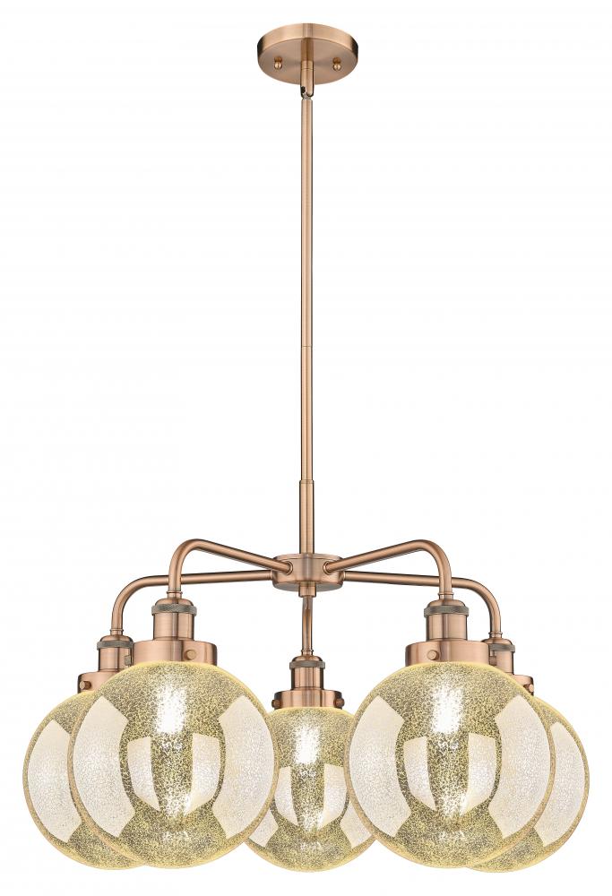 Beacon - 5 Light - 27 inch - Antique Copper - Chandelier