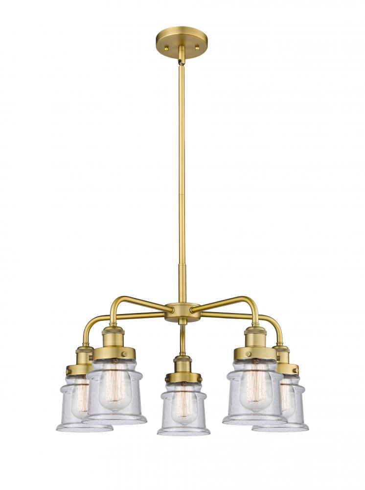 Canton - 5 Light - 24 inch - Brushed Brass - Chandelier