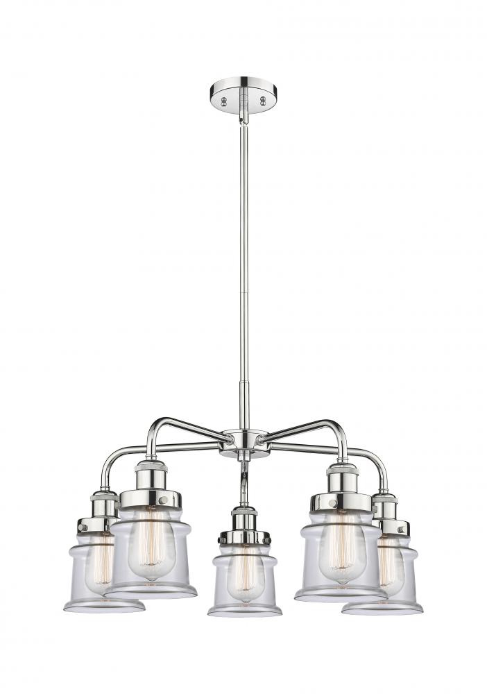 Canton - 5 Light - 24 inch - Polished Chrome - Chandelier
