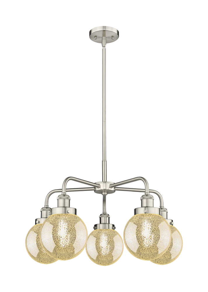 Beacon - 5 Light - 25 inch - Satin Nickel - Chandelier