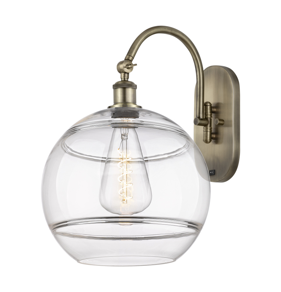 Rochester - 1 Light - 12 inch - Antique Brass - Adjustable - Sconce