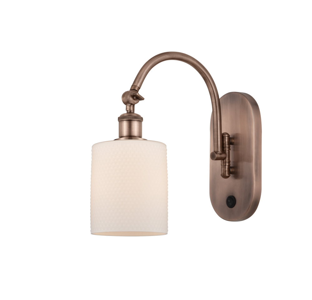 Cobbleskill - 1 Light - 5 inch - Antique Copper - Adjustable - Sconce