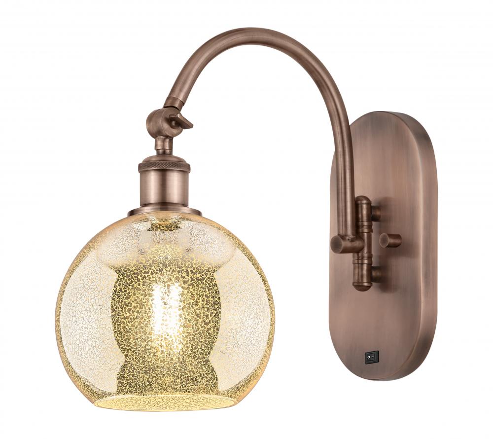 Athens - 1 Light - 8 inch - Antique Copper - Sconce