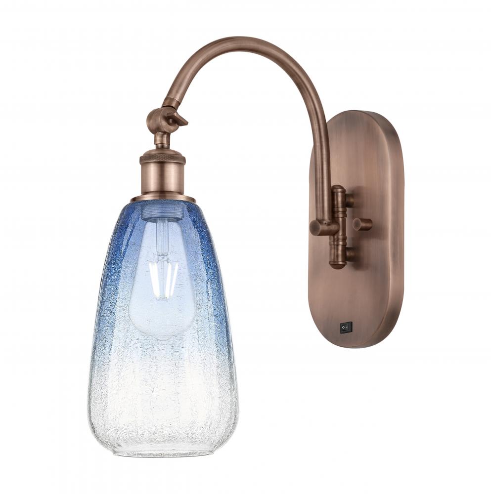 Brookhaven Almond - 1 Light - 6 inch - Antique Copper - Sconce