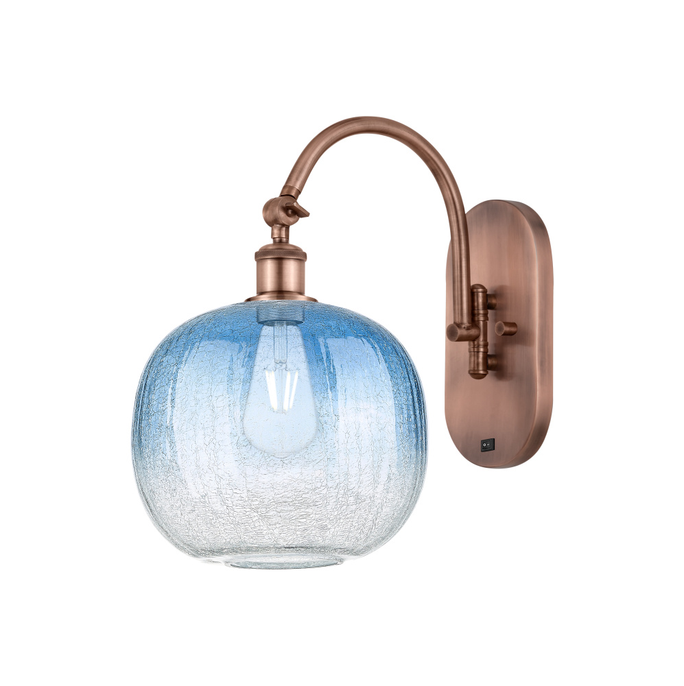Brookhaven Sphere - 1 Light - 11 inch - Antique Copper - Sconce
