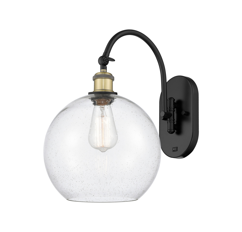 Athens - 1 Light - 10 inch - Black Antique Brass - Adjustable - Sconce