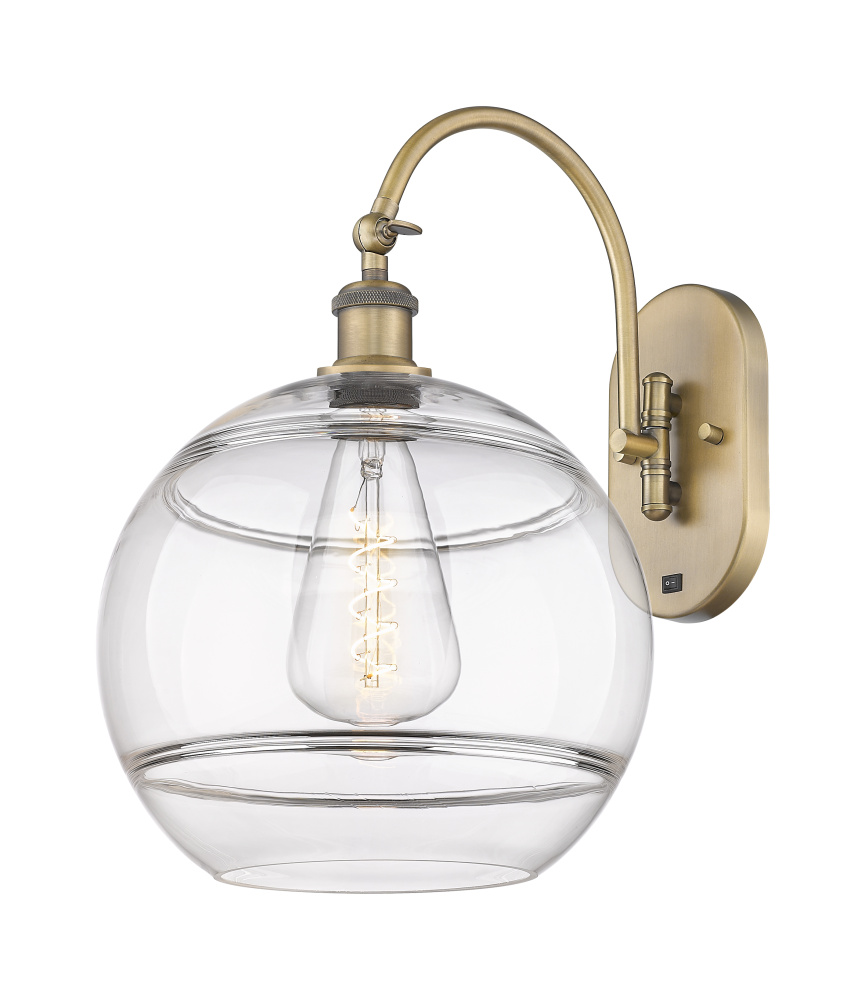 Rochester - 1 Light - 12 inch - Brushed Brass - Adjustable - Sconce