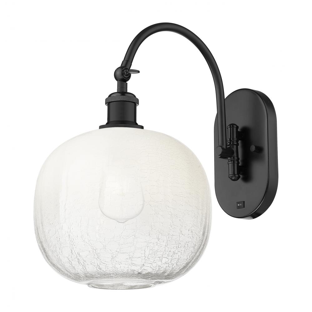 Brookhaven Sphere - 1 Light - 11 inch - Matte Black - Sconce