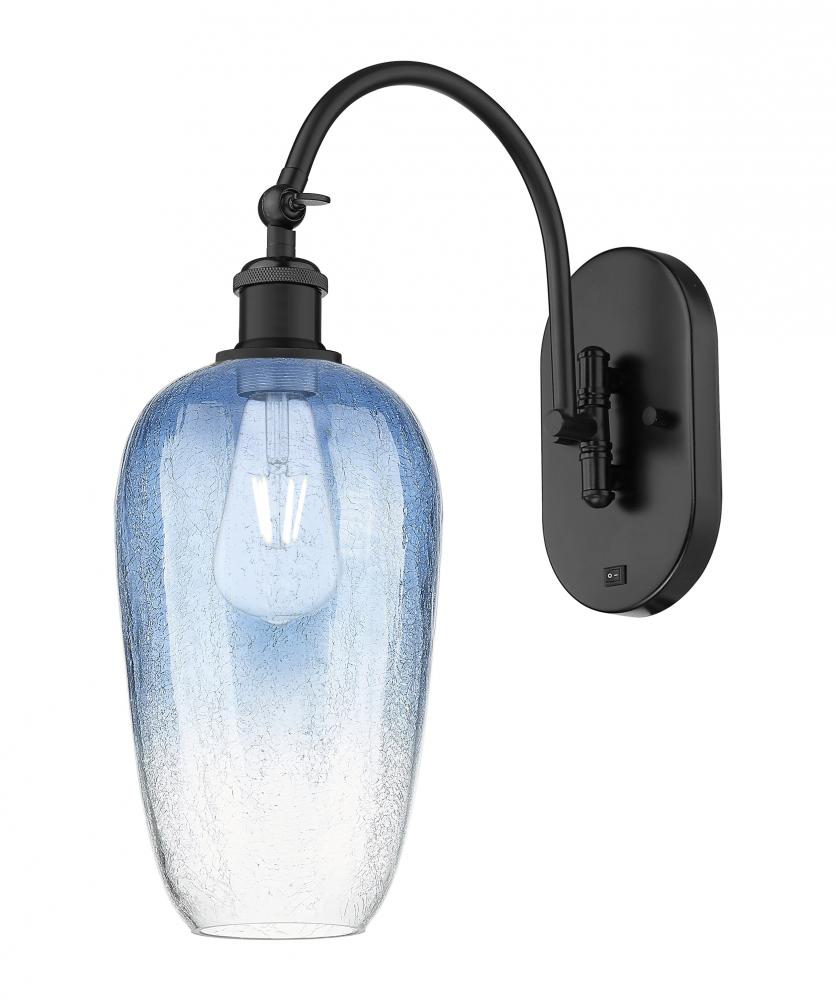 Brookhaven Flute - 1 Light - 7 inch - Matte Black - Sconce