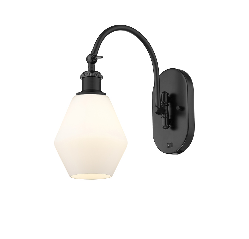 Cindyrella - 1 Light - 6 inch - Matte Black - Adjustable - Sconce