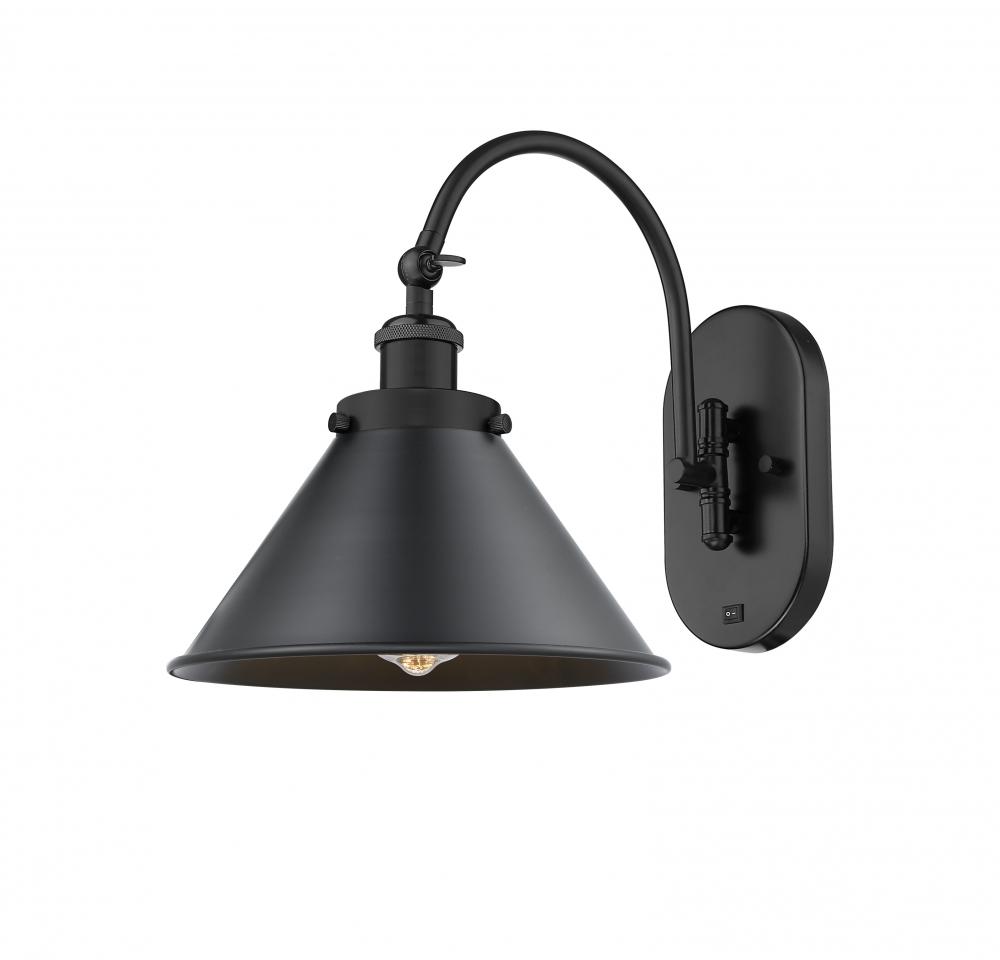 Briarcliff - 1 Light - 10 inch - Matte Black - Sconce