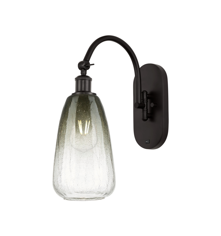 Brookhaven Almond - 1 Light - 6 inch - Oil Rubbed Bronze - Sconce