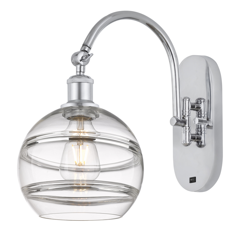 Rochester - 1 Light - 8 inch - Polished Chrome - Adjustable - Sconce