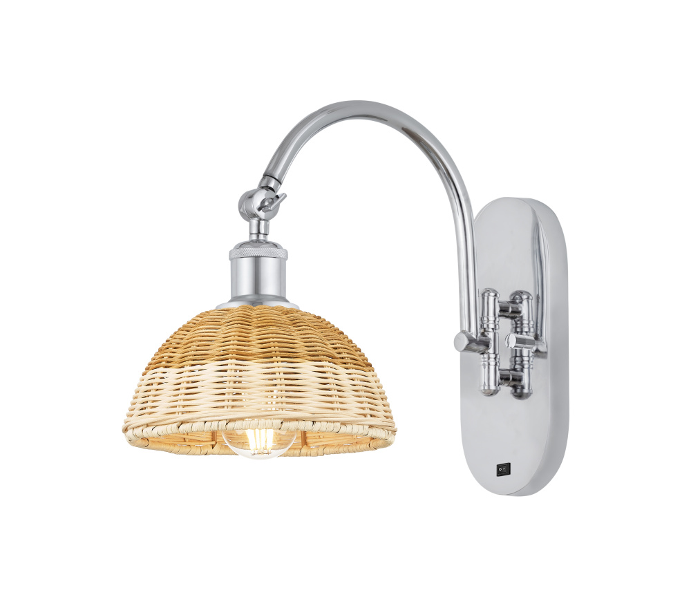 Bristol Natural II - 1 Light - 8 inch - Polished Chrome - Sconce