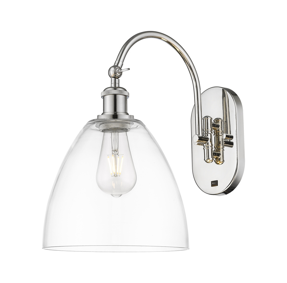 Bristol - 1 Light - 9 inch - Polished Nickel - Sconce