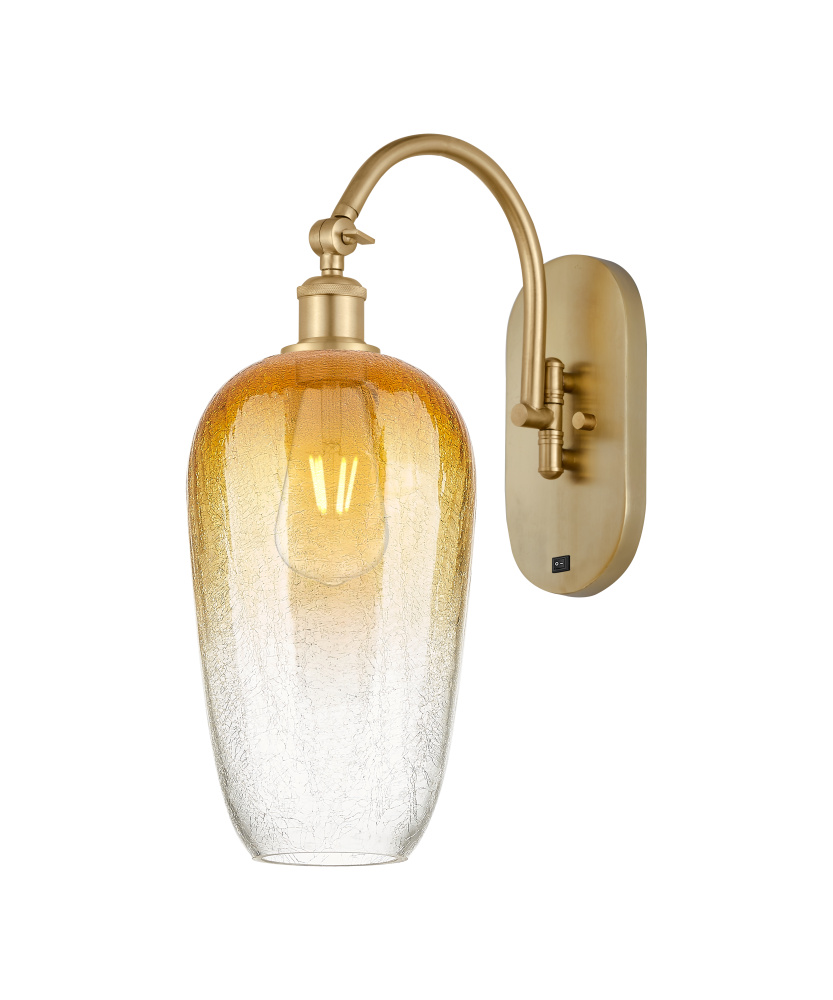 Brookhaven Flute - 1 Light - 7 inch - Satin Gold - Sconce