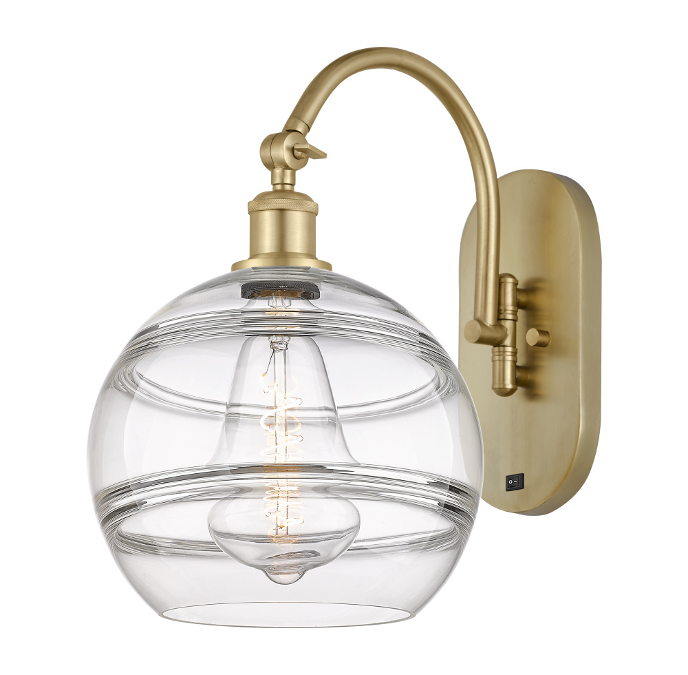 Rochester - 1 Light - 10 inch - Satin Gold - Adjustable - Sconce