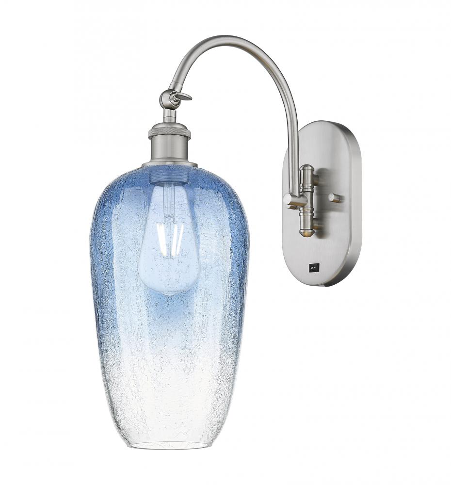 Brookhaven Flute - 1 Light - 7 inch - Brushed Satin Nickel - Sconce