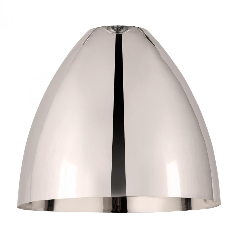 Metal Bristol Light 7.5 inch Polished Nickel Metal Shade