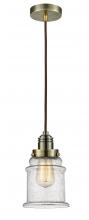 Innovations Lighting 100AB-10BR-2H-AB-G184 - Winchester - 1 Light - 8 inch - Antique Brass - Cord hung - Mini Pendant