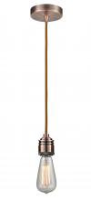 Innovations Lighting 100AC-10CR-2AC - Winchester - 1 Light - 2 inch - Antique Copper - Cord hung - Mini Pendant