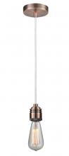 Innovations Lighting 100AC-10W-2AC - Winchester - 1 Light - 2 inch - Antique Copper - Cord hung - Mini Pendant