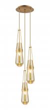 Innovations Lighting 113-452-1P-BB-G452-4ME - Milan - 3 Light - 12 inch - Brushed Brass - Multi Pendant