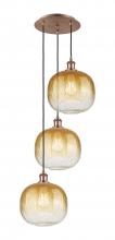 Innovations Lighting 113B-3P-AC-G481-10AM - Brookhaven Sphere - 3 Light - 17 inch - Antique Copper - Cord Hung - Multi Pendant