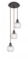 Innovations Lighting 113B-3P-OB-G1214-6 - Athens Twisted Swirl 3 Light 16 inch Multi-Pendant
