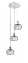 Innovations Lighting 113B-3P-PC-G92 - Fenton - 3 Light - 13 inch - Polished Chrome - Cord Hung - Multi Pendant