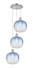Innovations Lighting 113B-3P-PN-G481-10SB - Brookhaven Sphere - 3 Light - 17 inch - Polished Nickel - Cord Hung - Multi Pendant