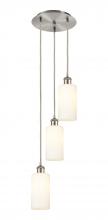 Innovations Lighting 113B-3P-SN-G434-7WH - Crown Point - 3 Light - 13 inch - Brushed Satin Nickel - Multi Pendant