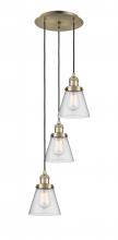 Innovations Lighting 113F-3P-AB-G64 - Cone - 3 Light - 13 inch - Antique Brass - Cord hung - Multi Pendant