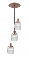 Innovations Lighting 113F-3P-AC-G302 - Colton - 3 Light - 12 inch - Antique Copper - Cord hung - Multi Pendant