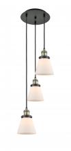 Innovations Lighting 113F-3P-BAB-G61 - Cone - 3 Light - 13 inch - Black Antique Brass - Cord hung - Multi Pendant